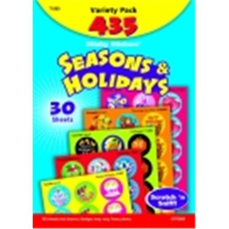 TREND ENTERPRISES Trend Enterprises Stinky Sticker Seasonal And Holiday Large Round Variety Jumbo Pack Sticker; Pack - 432 322236